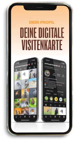 Kapitel „Deine digitale Visitenkarte“ auf dem Smartphone